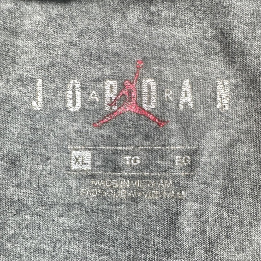 Jordan Shirt Mens XL Gray Jumpman Dunk Graphic Basketball Tee BQ6736-091 NBA - Picture 4 of 9